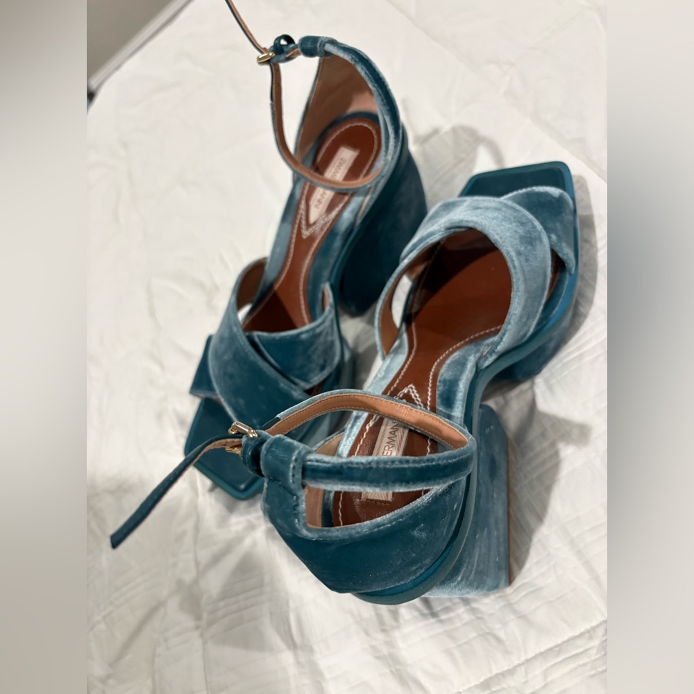 Zimmermann Velvet Blue Sandals - Picture 11 of 12